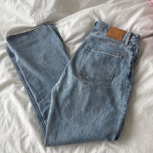 Denim Forum Light Blue Straight Leg Women's Jeans